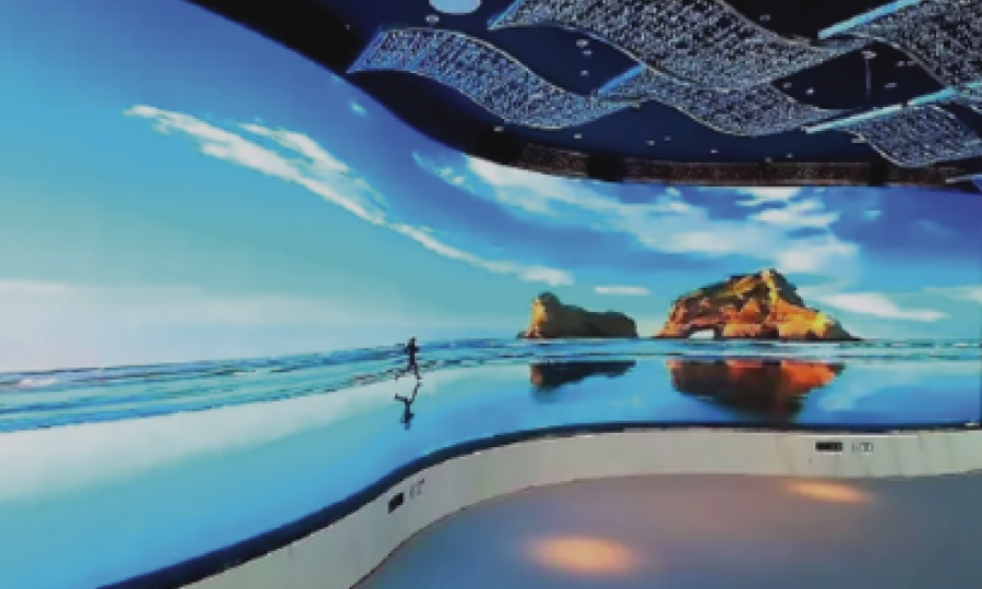 Stunning curved indoor LED screen installation by Vision Sign
